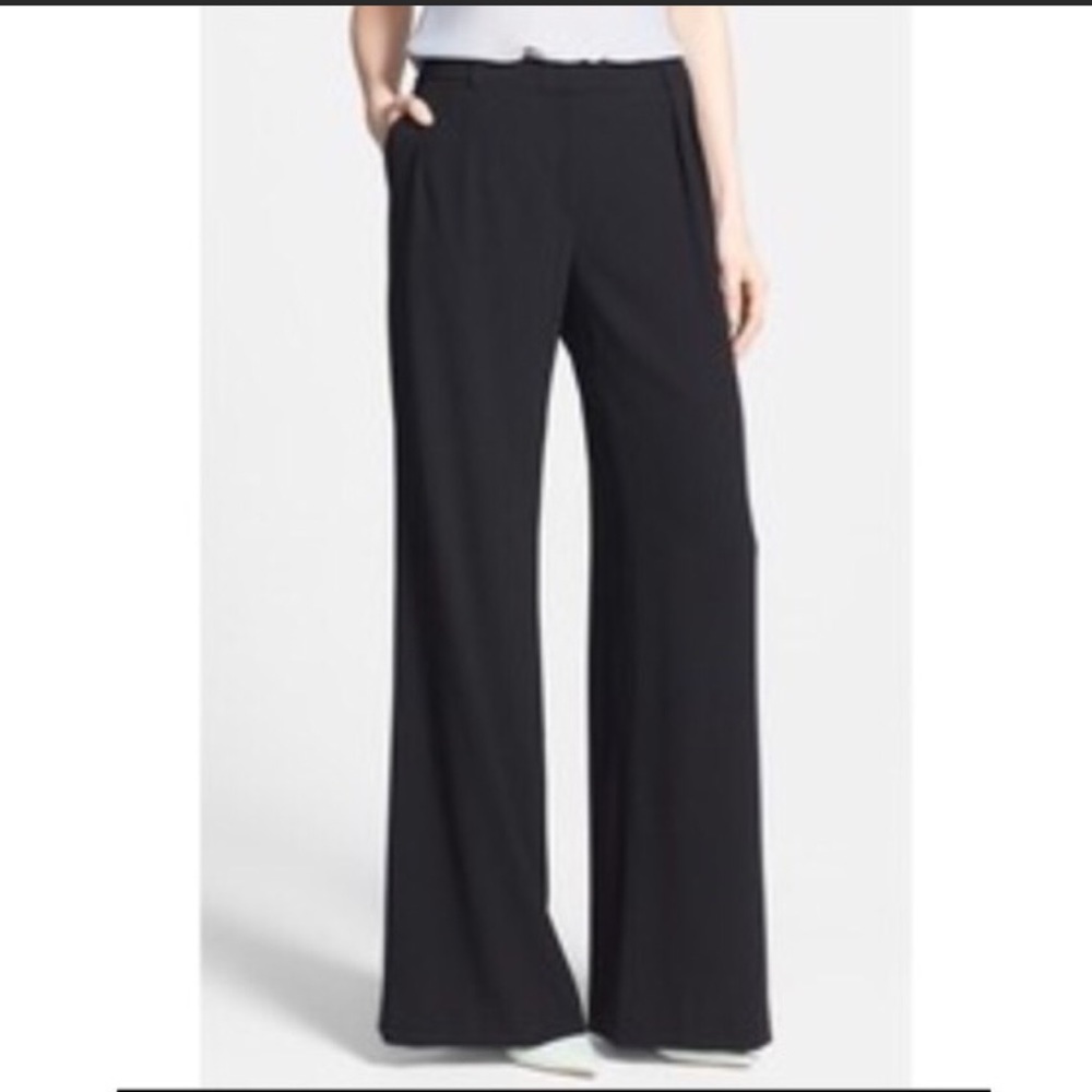 Chelsea28 high waist pleat wide leg trousers
